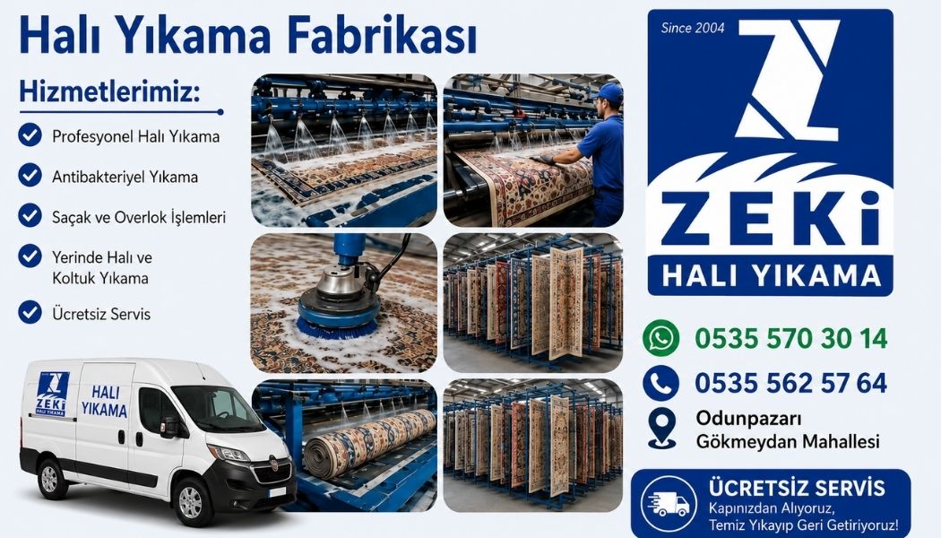 Odunpazarı Gökmeydan Mahallesi halı yıkama